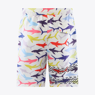 Shark Pattern Casual Cool 0.18kg Surf Compression Shorts