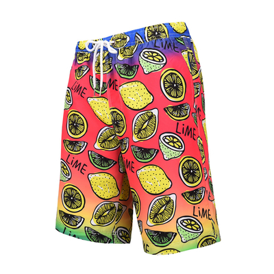 Lemon Patterned XXL 54 SUP Board Shorts