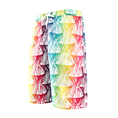 Digital Print Polyester Baggy Gradient SUP Board Shorts