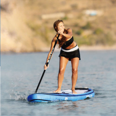 Blue PVC 3 Fin 340*81*15cm All Round Inflatable SUP