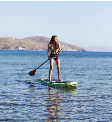 Green 275*76*12CM All Round Inflatable SUP Board