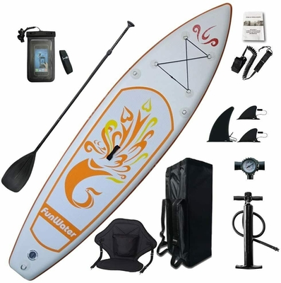 10'X31''X6'' White 17.6lbs Inflatable Surf SUP