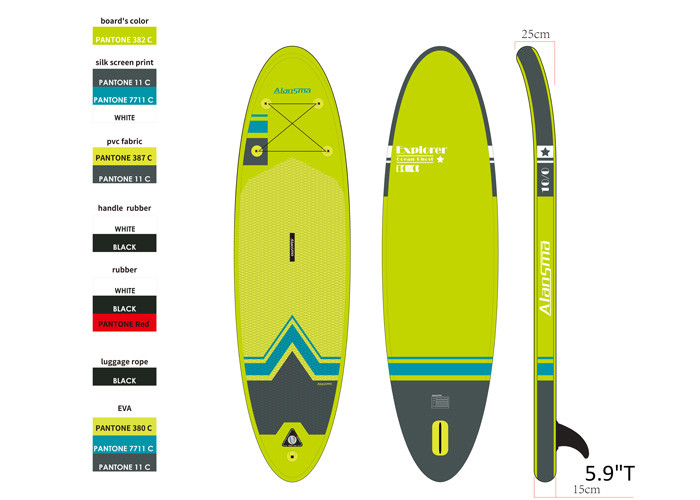 Lightweight Outdoor 81.2*25*305cm Family Surfboard