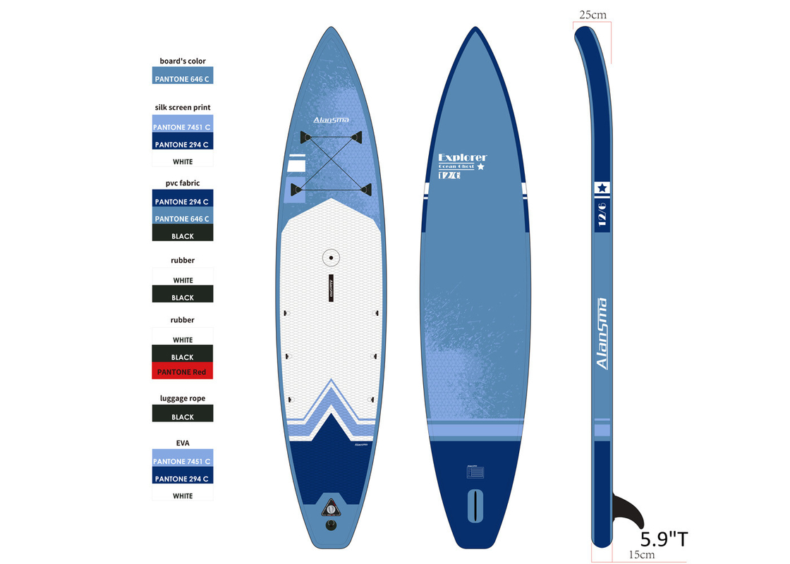 Manoeuvrable Womens 81*25*381cm River Sup Boards