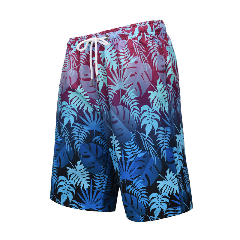 Quick Drying Discoloration Leaves Pattern XL 52 SUP Board Shorts