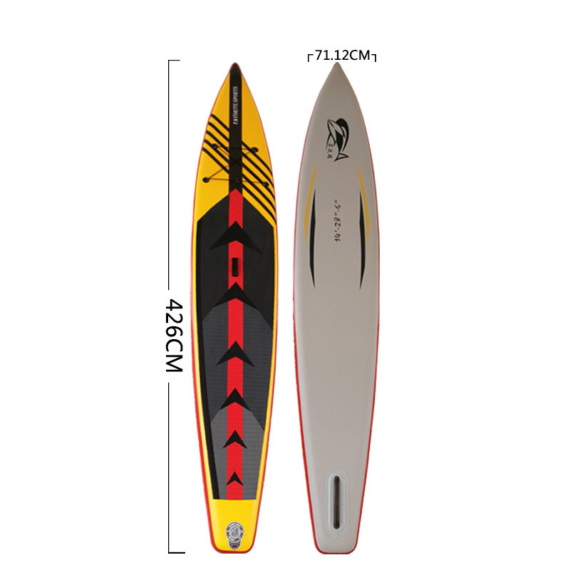 Double Layer PVC 167x28 Inch Racing Inflatable SUP Board