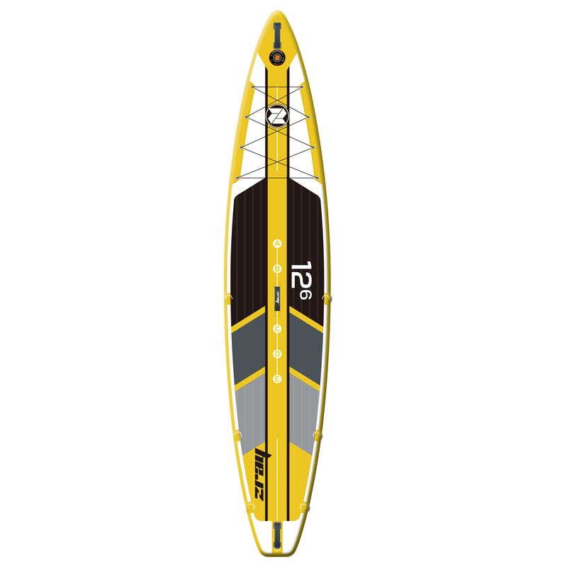Yellow 352 Lbs 12.5' X 30" X 6" Racing Inflatable SUP Surfboard